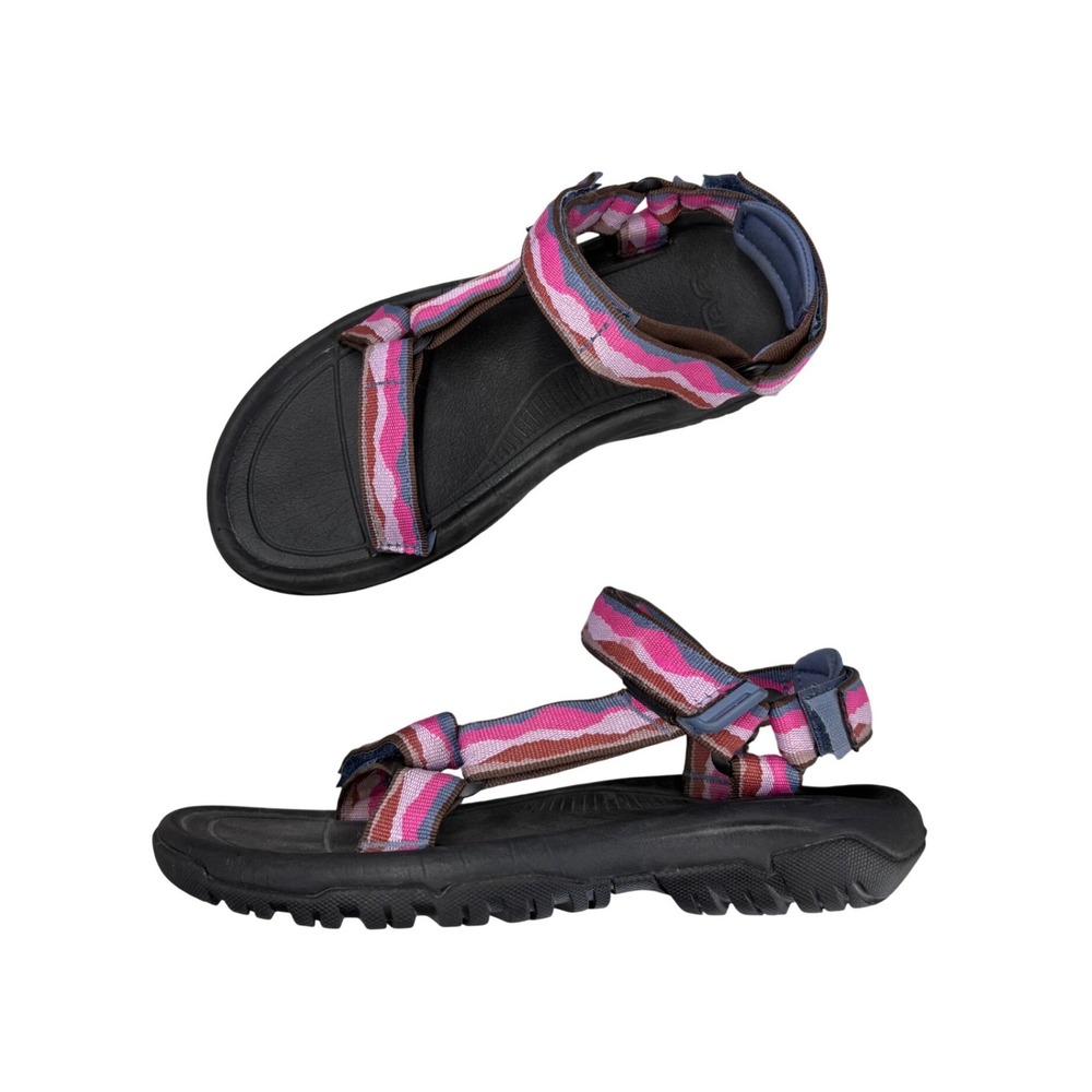 Teva Hurricane XLT2 Sandals Pink Geometric Strappy Sport Hiking Women's Size 8